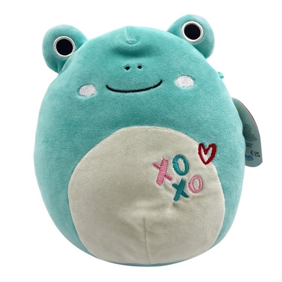 Squishmallows Other - Squishmallows 8" Ludwig Frog Plush Toy XO Heart Stuffed Animal New